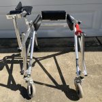 KAYE® Posture Control W3BS Model Walker w/ Front Swivel Wheels 